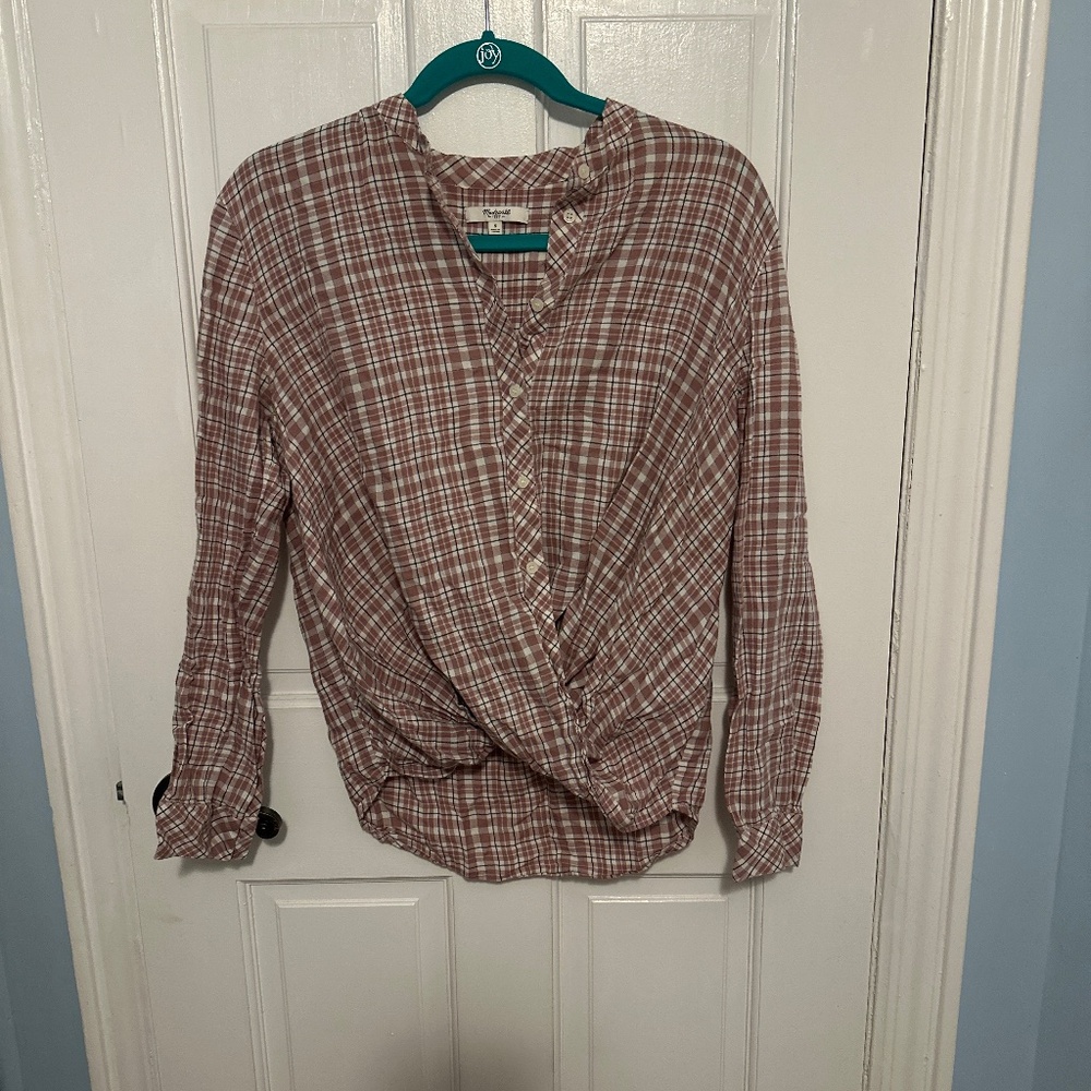 Madewell Button Down Plaid Shirt